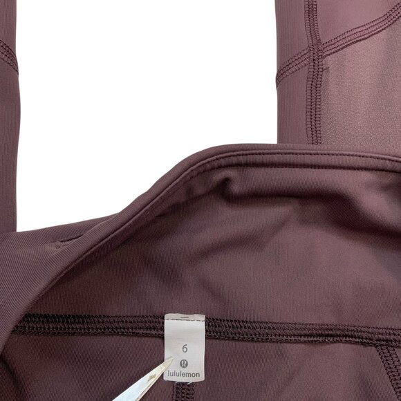 Lululemon Pace Rival Crop 22" Legging 6 Dark Adobe Cropped Mid Rise Run Athletic - Picture 8 of 15